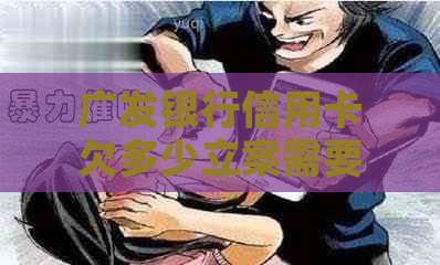 广发银行信用卡欠多少立案需要哪些步骤