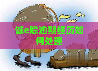 诚e赊逾期经历如何处理
