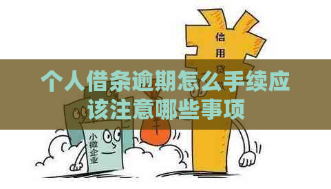 个人借条逾期怎么手续应该注意哪些事项