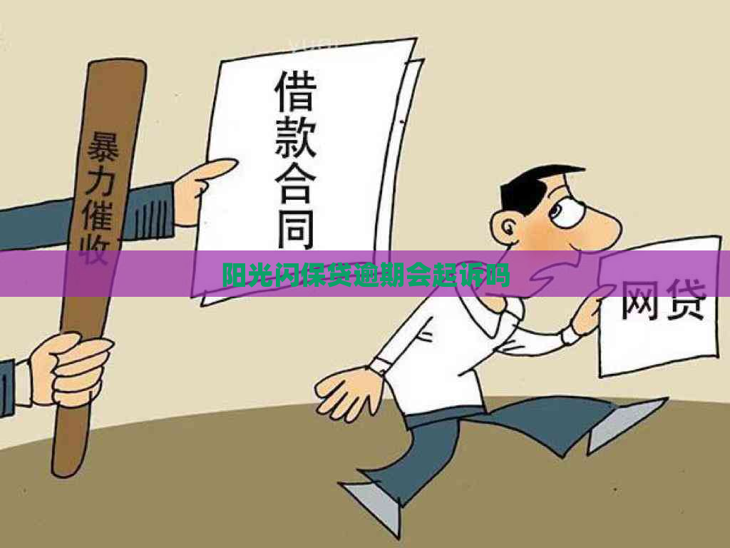 阳光闪保贷逾期会起诉吗