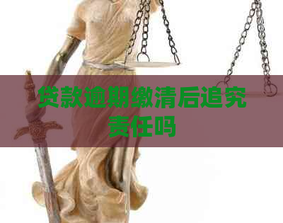 贷款逾期缴清后追究责任吗