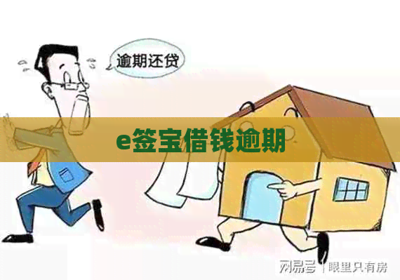 e签宝借钱逾期