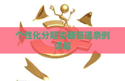 个性化分期协商管理条例详解