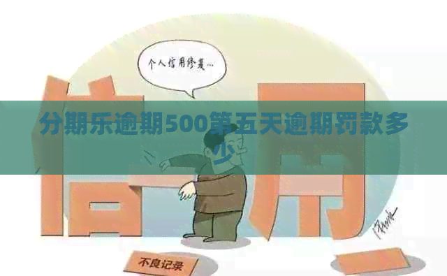 逾期500第五天逾期罚款多少