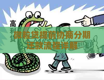 微粒贷提前协商分期还款流程详解