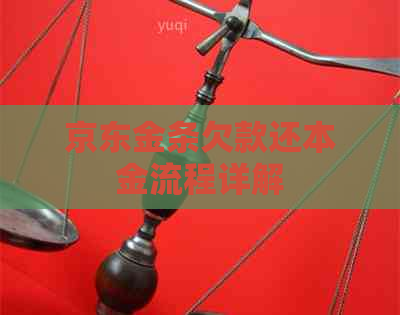 京东金条欠款还本金流程详解