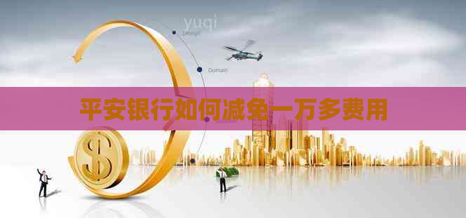 平安银行如何减免一万多费用