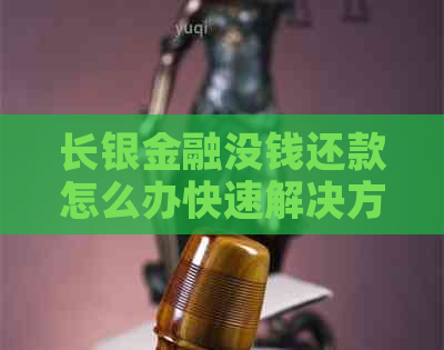 长银金融没钱还款怎么办快速解决方法