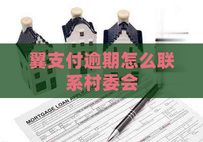 翼支付逾期怎么联系村委会