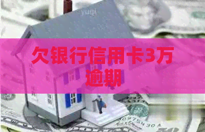 欠银行信用卡3万逾期