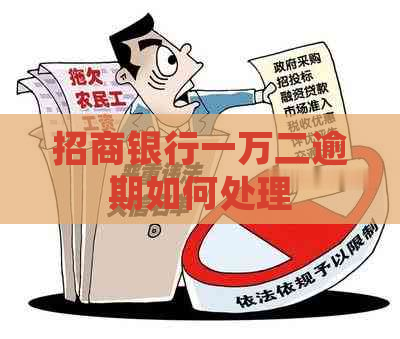 招商银行一万二逾期如何处理