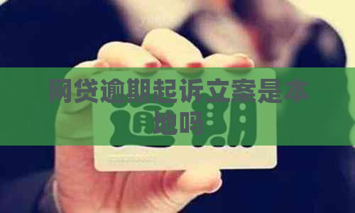 网贷逾期起诉立案是本地吗