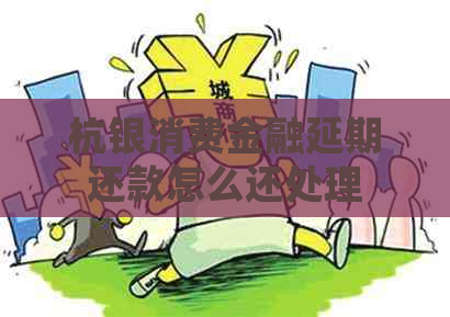 杭银消费金融延期还款怎么还处理