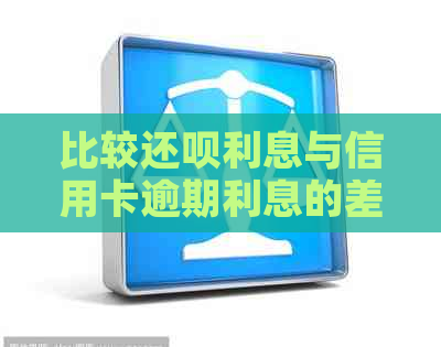比较还款利息与信用卡逾期利息的差异，了解信用管理资讯