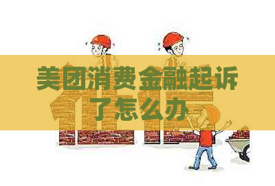 美团消费金融起诉了怎么办