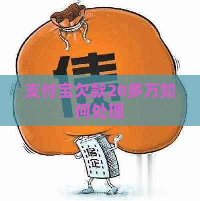 支付宝欠款20多万如何处理