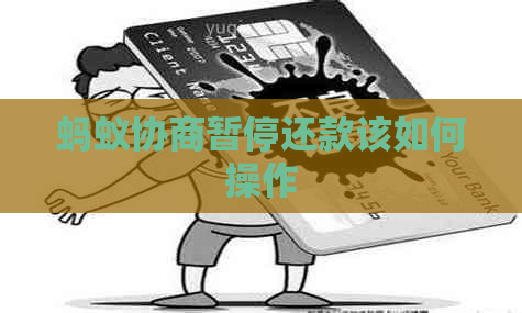 蚂蚁协商暂停还款该如何操作