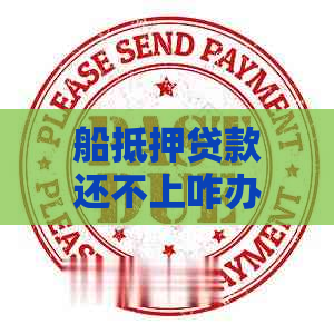 船抵押贷款还不上咋办呢会有什么后果