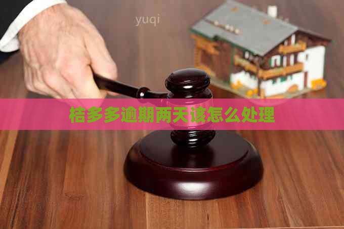桔多多逾期两天该怎么处理