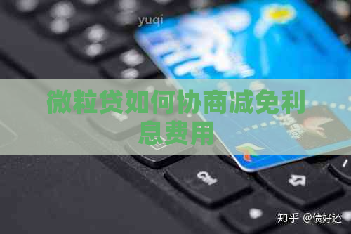 微粒贷如何协商减免利息费用