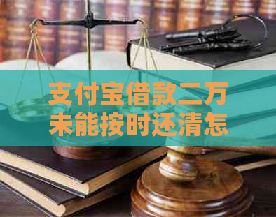 支付宝借款二万未能按时还清怎么办