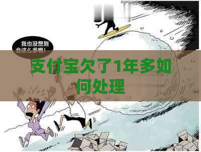 支付宝欠了1年多如何处理