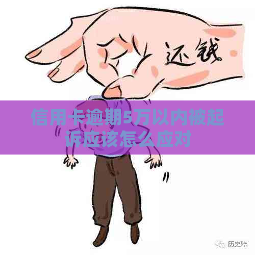 信用卡逾期5万以内被起诉应该怎么应对