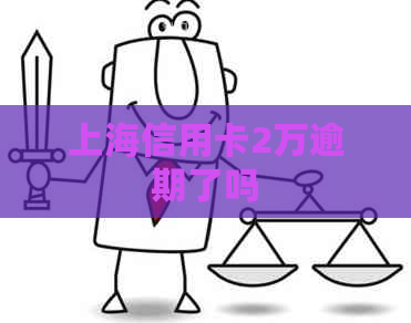 上海信用卡2万逾期了吗
