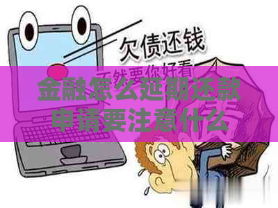 金融怎么延期还款申请要注意什么