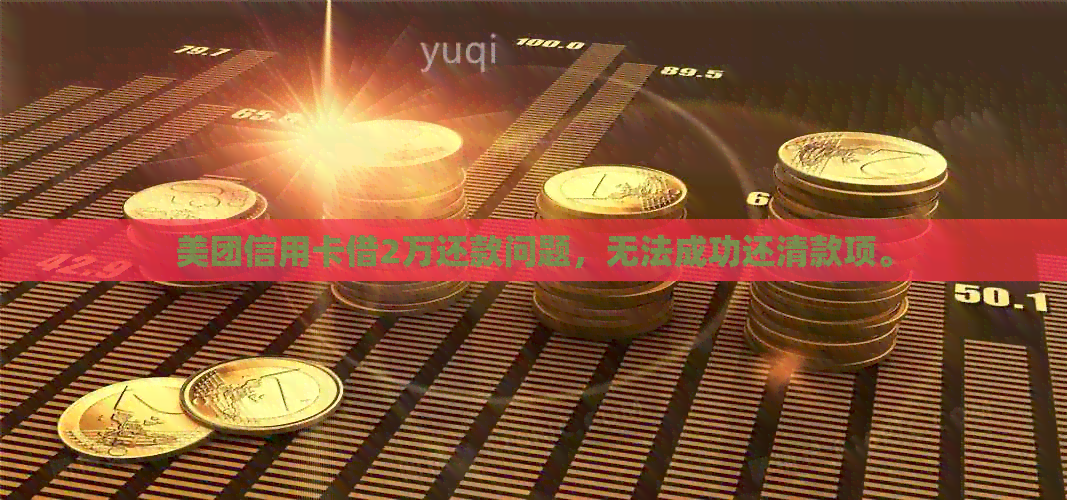 美团信用卡借2万还款问题，无法成功还清款项。