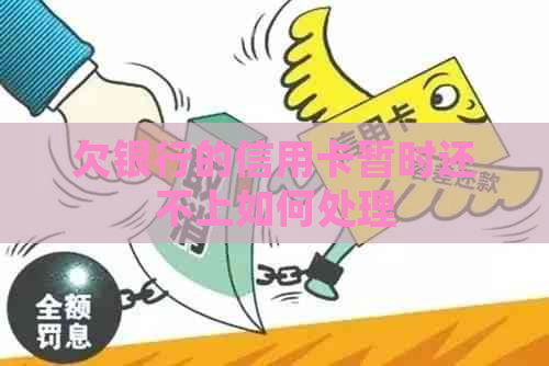 欠银行的信用卡暂时还不上如何处理