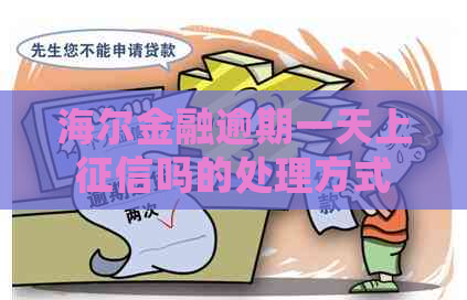 海尔金融逾期一天上吗的处理方式