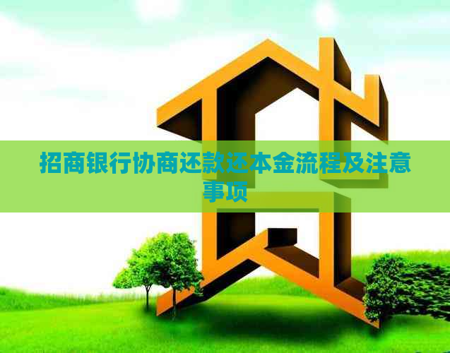 招商银行协商还款还本金流程及注意事项