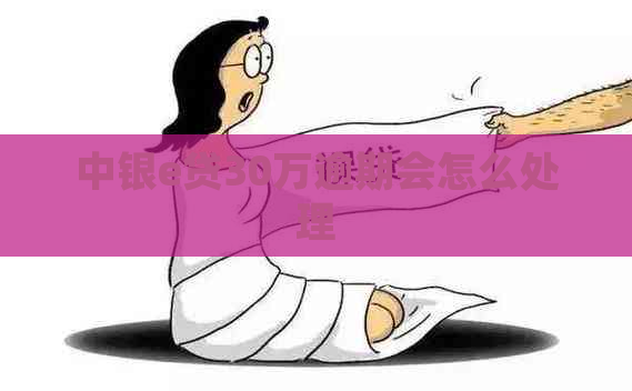 中银e贷30万逾期会怎么处理