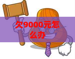 欠9000元怎么办