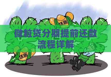 微粒贷分期提前还款流程详解