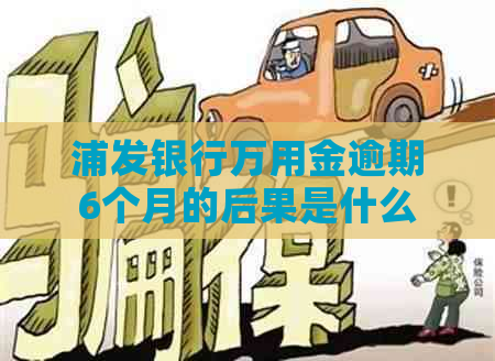 浦发银行万用金逾期6个月的后果是什么