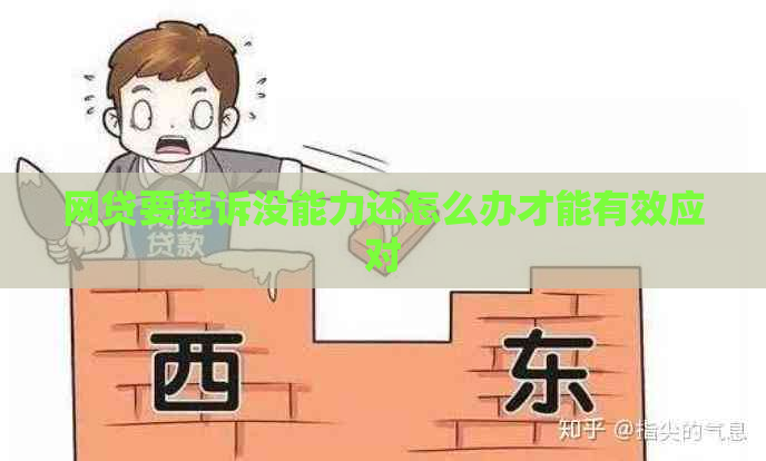 网贷要起诉没能力还怎么办才能有效应对