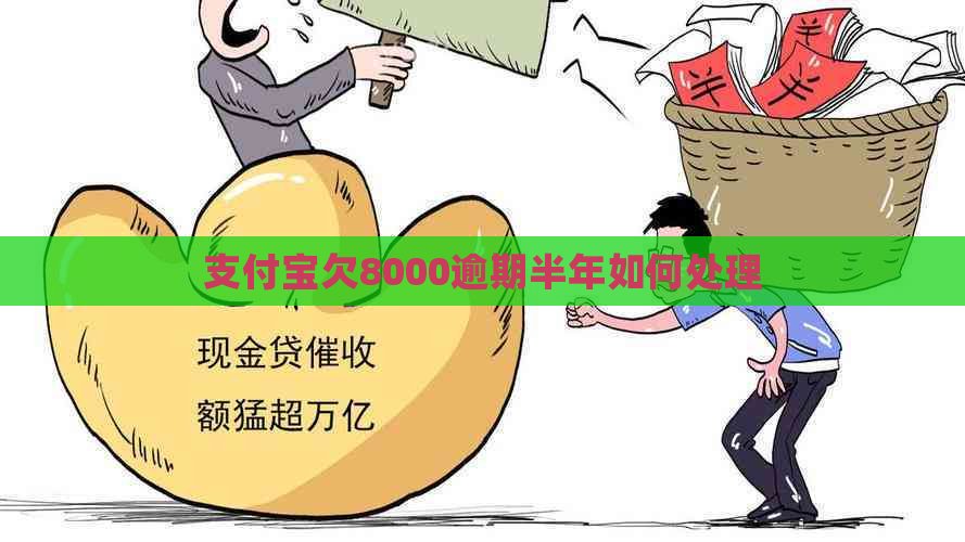 支付宝欠8000逾期半年如何处理