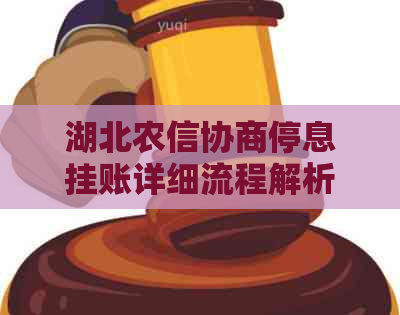 湖北农信协商停息挂账详细流程解析