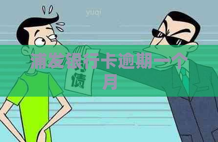 浦发银行卡逾期一个月