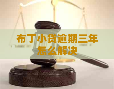 布丁小贷逾期三年怎么解决