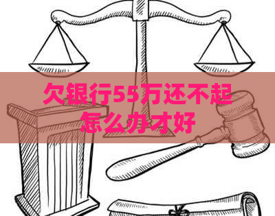 欠银行55万还不起怎么办才好