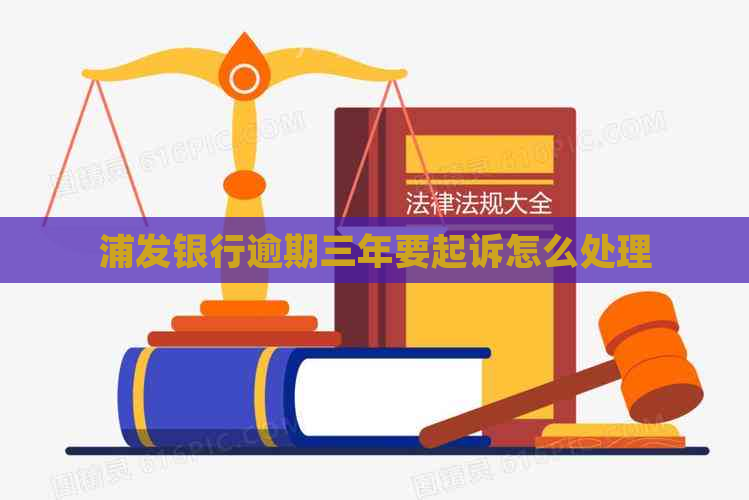 浦发银行逾期三年要起诉怎么处理