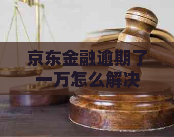 京东金融逾期了一万怎么解决