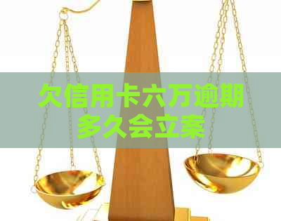 欠信用卡六万逾期多久会立案