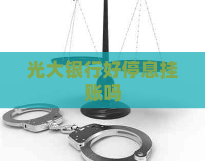 光大银行好停息挂账吗
