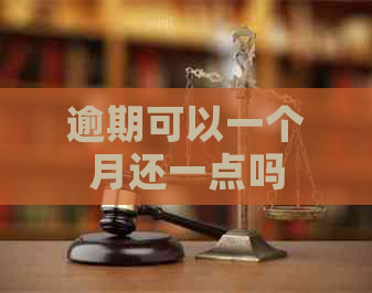 逾期可以一个月还一点吗