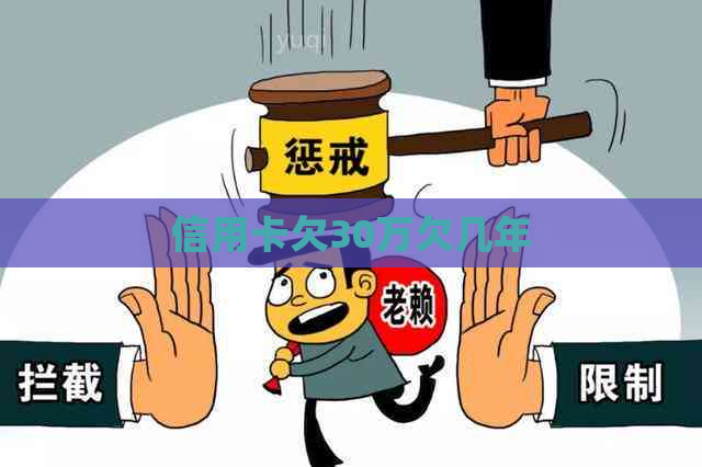 信用卡欠30万欠几年