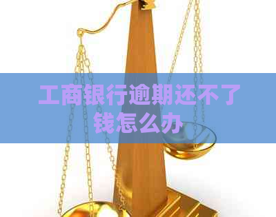 工商银行逾期还不了钱怎么办
